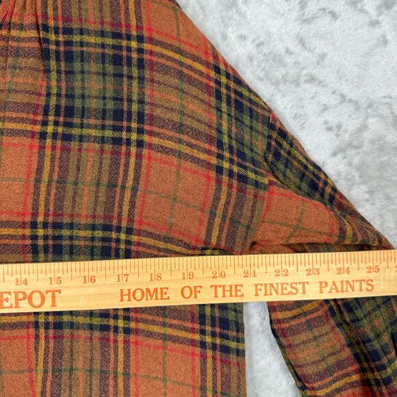Madewell Popover Shirt XXS 2XS Plaid Chestnut - Picture 13 of 14